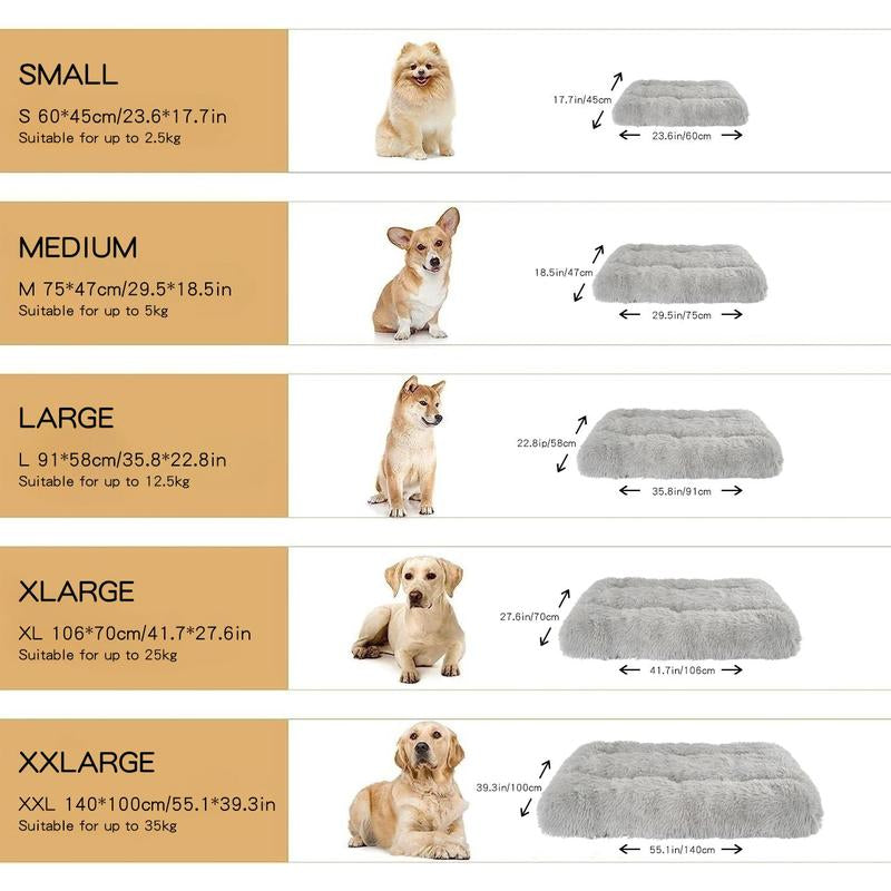 Summer Washable Dog & Cat Bed, Fluffy Pet Bed, Soft & Comfortable Pet Relax Sleeping Mat, Pet Supplies (It Is Recommended to Take One Size Larger), Dog Beds, Dog Stuff